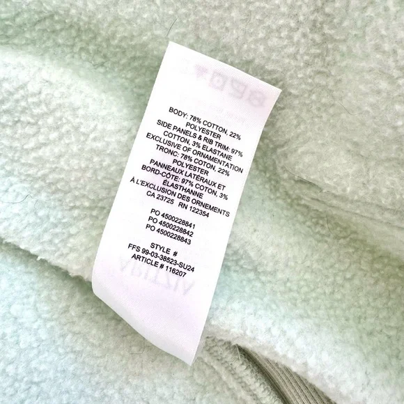 Aritzia Cozy Fleece Boyfriend Boxy Zip Hoodie – Mint Green (XS) - Picture 5 of 9